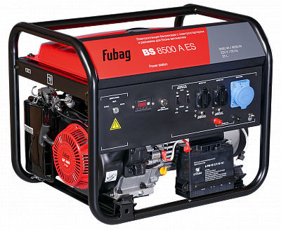 Бензиновый генератор Fubag BS 8500 A ES (8,5 кВт элетростартер) купить #REGION_NAME_DECLINE_PP# интернет магазин СТРОЙКИН