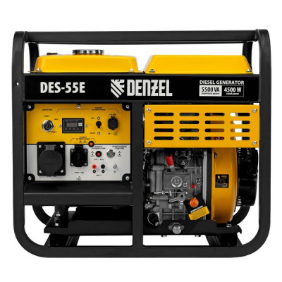 Генератор дизельный Denzel DES-55E, 5,5 кВт, 230 В, 11 л, электростартер  купить в Хабаровске интернет магазин СТРОЙКИН