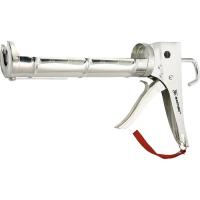 Пистолет для герметика, 310 мл, "полуоткрытый", хромированная, зубчатый шток 7 мм Matrix купить в Хабаровске интернет магазин СТРОЙКИН