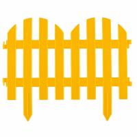 Забор декоративный "Романтика" 28 x 300 см, желтый Россия Palisad