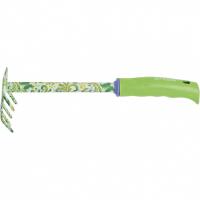 Грабли 5-зубые, 85 x 310 мм, стальные, пластиковая рукоятка, Flower Green Palisad купить в Хабаровске интернет магазин СТРОЙКИН