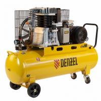 Компрессор воздушный, ременный привод Denzel BCI4000-T/100, 4.0 кВт, 100 литров, 690 л/мин  купить в Хабаровске интернет магазин СТРОЙКИН