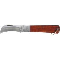 Нож складной, 200 мм, загнутое лезвие, деревянная ручка Sparta купить в Хабаровске интернет магазин СТРОЙКИН