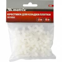 Крестики, 5 мм, для кладки плитки, упаковка 100 шт Matrix купить в Хабаровске интернет магазин СТРОЙКИН