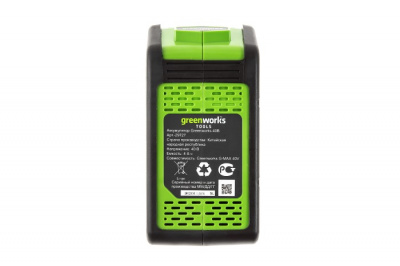 Аккумулятор Greenworks G-MAX 40V 4 Ач G40B4 Li-Ion купить #REGION_NAME_DECLINE_PP# интернет магазин СТРОЙКИН