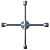 Ключ-крест баллонный, 17 х 19 х 21 х 22 мм, усиленный, толщина 16 мм Matrix Professional купить в Хабаровске интернет магазин СТРОЙКИН