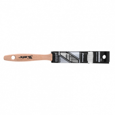 Кисть плоская Platinum 1", искусственная щетина, деревянная ручка MTX купить в Хабаровске интернет магазин СТРОЙКИН