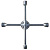 Ключ-крест баллонный, 17 х 19 х 21 мм, под квадрат 1/2, усиленный, толщина 16 мм Matrix Professional купить в Хабаровске интернет магазин СТРОЙКИН