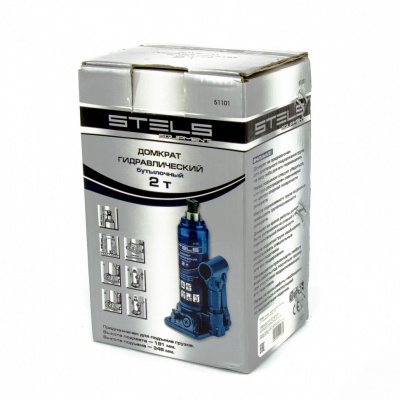 Домкрат гидравлический бутылочный, 2 т, H подъема 181-345 мм Stels купить в Хабаровске интернет магазин СТРОЙКИН