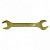 Ключ рожковый, 13 х 14 мм, желтый цинк Сибртех купить в Хабаровске интернет магазин СТРОЙКИН