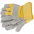 Перчатки спилковые комбинированные, усиленные, размер XL Сибртех купить в Хабаровске интернет магазин СТРОЙКИН