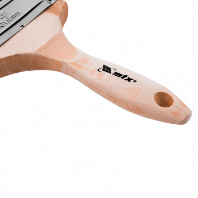 Кисть плоская Platinum 4", искусственная щетина, деревянная ручка MTX купить в Хабаровске интернет магазин СТРОЙКИН