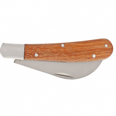 Нож садовый, 170 мм, складной, изогнутое лезвие, деревянная рукоятка Palisad купить в Хабаровске интернет магазин СТРОЙКИН