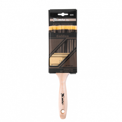 Кисть плоская Golden 3", искусственная щетина, деревянная ручка MTX купить #REGION_NAME_DECLINE_PP# интернет магазин СТРОЙКИН