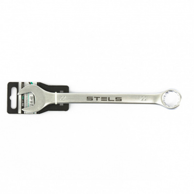 Ключ комбинированный, 22 мм, CrV, матовый хром Stels купить в Хабаровске интернет магазин СТРОЙКИН