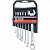 Набор ключей комбинированных, 8-19 мм, 8 шт, CrV, матовый хром Matrix купить в Хабаровске интернет магазин СТРОЙКИН