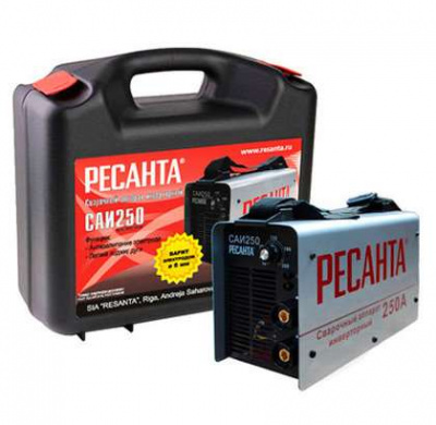 Инверторный сварочный аппарат РЕСАНТА САИ-250 в кейсе купить в Хабаровске интернет магазин СТРОЙКИН