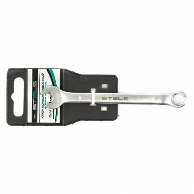 Ключ комбинированный, 9 мм, CrV, матовый хром Stels купить в Хабаровске интернет магазин СТРОЙКИН