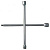 Ключ-крест баллонный, 17 х 19 х 21 х 22 мм, толщина 14 мм Сибртех купить #REGION_NAME_DECLINE_PP# интернет магазин СТРОЙКИН