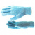 Перчатки трикотажные, акрил, двойные, цвет зенит, двойная манжета Россия Сибртех купить в Хабаровске интернет магазин СТРОЙКИН