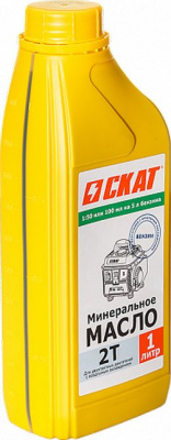 Масло 2-тактное минеральное СКАТ 1 л купить в Хабаровске интернет магазин СТРОЙКИН