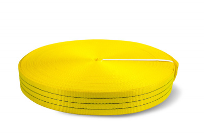 Лента текстильная TOR 6:1 90 мм 10500 кг (желтый) купить в Хабаровске интернет магазин СТРОЙКИН