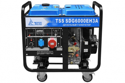 Дизельный генератор TSS SDG 6000EH3A 6,5 кВт 380 В купить #REGION_NAME_DECLINE_PP# интернет магазин СТРОЙКИН