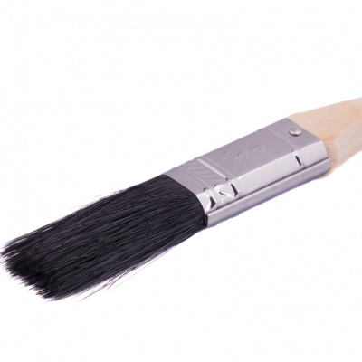 Кисть плоская, натуральная черная щетина, деревянная ручка 3/4" MTX купить в Хабаровске интернет магазин СТРОЙКИН