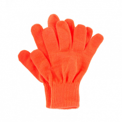 Перчатки трикотажные, акрил, оранжевый, двойная манжета Россия Сибртех купить в Хабаровске интернет магазин СТРОЙКИН