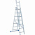 Лестница, 3 х 7 ступеней, алюминиевая, трехсекционная, Россия, Сибртех купить в Хабаровске интернет магазин СТРОЙКИН