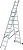 Алюминиевая трёхсекционная лестница Вихрь ЛА 3х8 73/5/1/21 купить в Хабаровске интернет магазин СТРОЙКИН