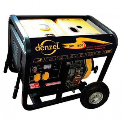 Сварочный генератор DENZEL DW180E купить #REGION_NAME_DECLINE_PP# интернет магазин СТРОЙКИН