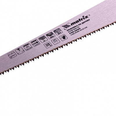 Ножовка по дереву для мелких пильных работ, 320 мм, цельнолитая однокомпонентная рукоятка Matrix купить в Хабаровске интернет магазин СТРОЙКИН