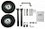 Комплект колёс и ручек для бензогенераторов HUTER DY8000 GF купить в Хабаровске интернет магазин СТРОЙКИН