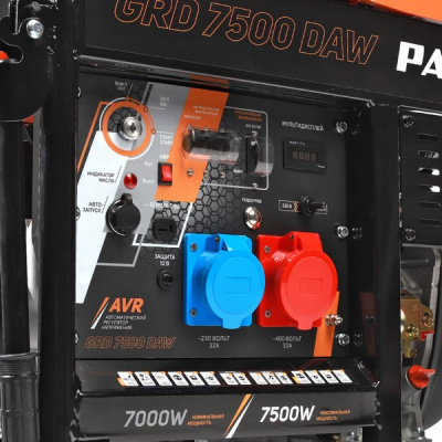 Генератор дизельный PATRIOT GRD 7500DAW трехфазный 7,5 кВт купить в Хабаровске интернет магазин СТРОЙКИН