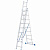 Лестница, 3 х 9 ступеней, алюминиевая, трехсекционная, Россия, Сибртех купить в Хабаровске интернет магазин СТРОЙКИН