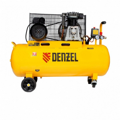 Компрессор воздушный Denzel BCI2300/100, ременный привод, 2.3 кВт, 100 литров, 400 л/мин  купить в Хабаровске интернет магазин СТРОЙКИН