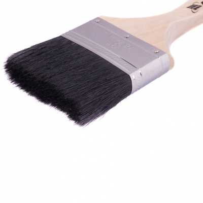 Кисть плоская, натуральная черная щетина, деревянная ручка 3" MTX купить в Хабаровске интернет магазин СТРОЙКИН