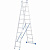 Лестница, 2 х 11 ступеней, алюминиевая, двухсекционная, Россия, Сибртех купить в Хабаровске интернет магазин СТРОЙКИН