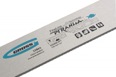 Пильное полотно для прецизионного стусла "Piranha", 550 мм, каленый зуб 2D, 18 TPI Gross купить в Хабаровске интернет магазин СТРОЙКИН
