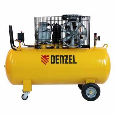 Компрессор воздушный Denzel BCI3000-T/200, ременный привод , 3.0 кВт, 200 литров, 530 л/мин  купить в Хабаровске интернет магазин СТРОЙКИН