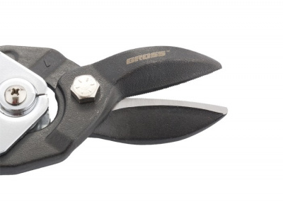 Ножницы по металлу"Piranha"усиленные, 255 мм, прямой рез, сталь СrMo, двухкомпонентные рукоятки Gross купить в Хабаровске интернет магазин СТРОЙКИН